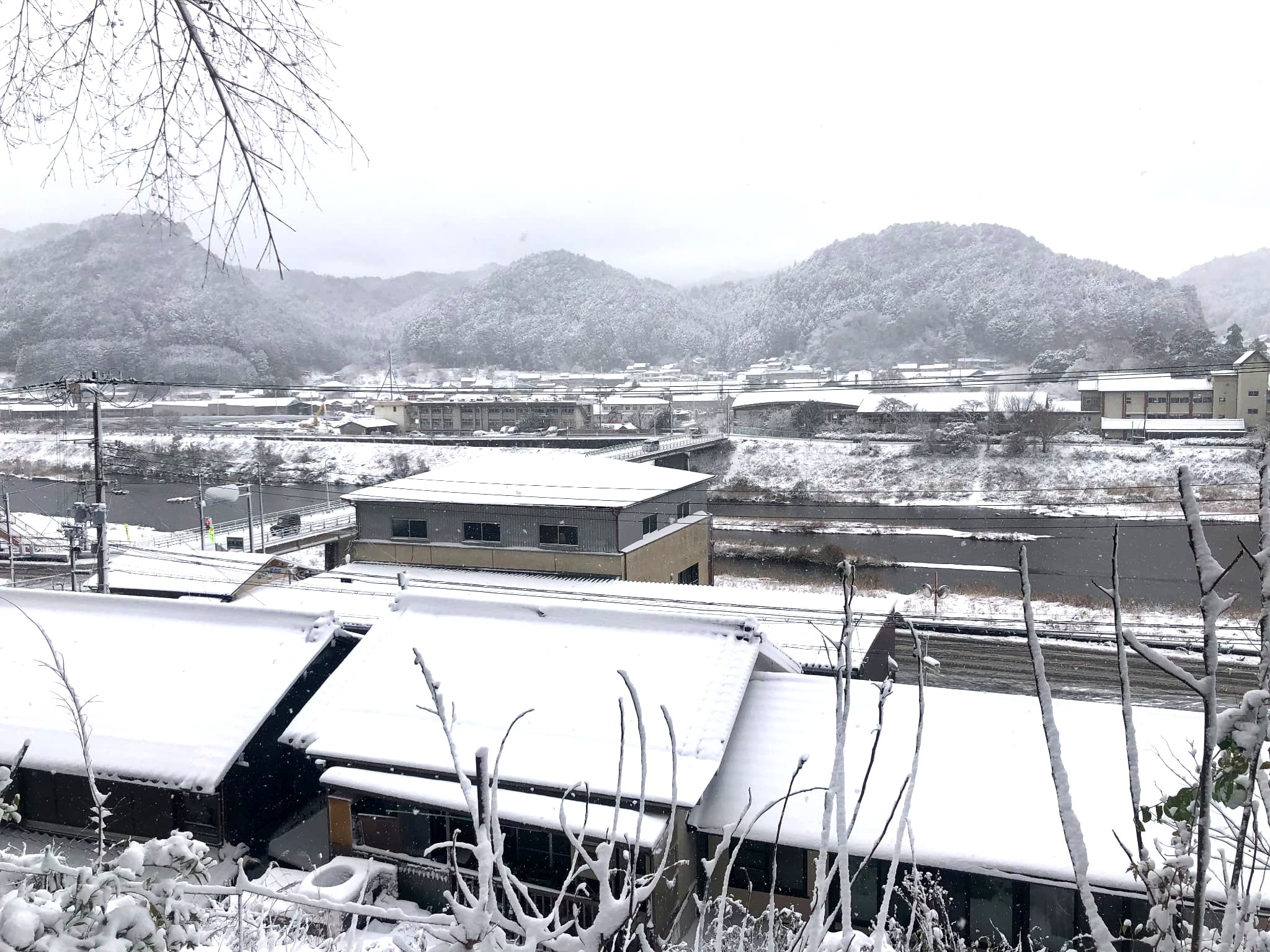 吉野の雪景色